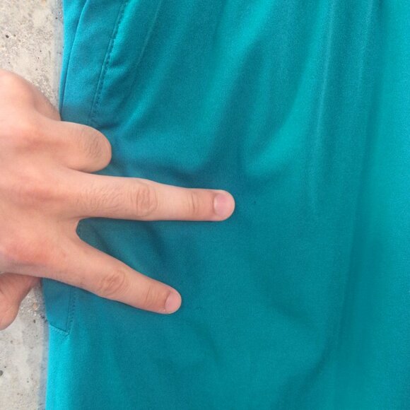 Nike Mens Medium Green Athletic Shorts Swoosh Logo Dri-Fit Gym Running - Picture 5 of 7